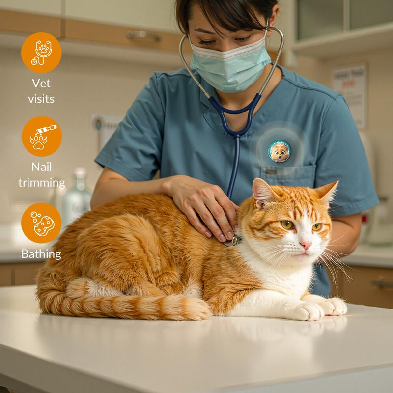 PAWITH Cat Calming Pop Patch (1 Box * 7 Patches) ,Long Lasting up to 48 Hours per Patch,Cat Pheromone to Help Reduce Conflicts and Signs of Tension in Multi-Cat Households.