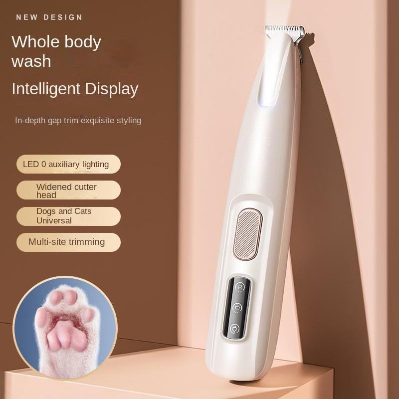 Rechargeable Pet Hair Trimmer Kit, 1 Count Pet Grooming Clipper with LED Light, High Quality Trimmer, Pet Multi-Part Clipper for Dogs & Cats, Pet Grooming Tool, Pet Care, Hair Trimmer Set