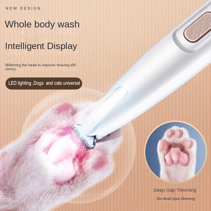 Rechargeable Pet Hair Trimmer Kit, 1 Count Pet Grooming Clipper with LED Light, High Quality Trimmer, Pet Multi-Part Clipper for Dogs & Cats, Pet Grooming Tool, Pet Care, Hair Trimmer Set