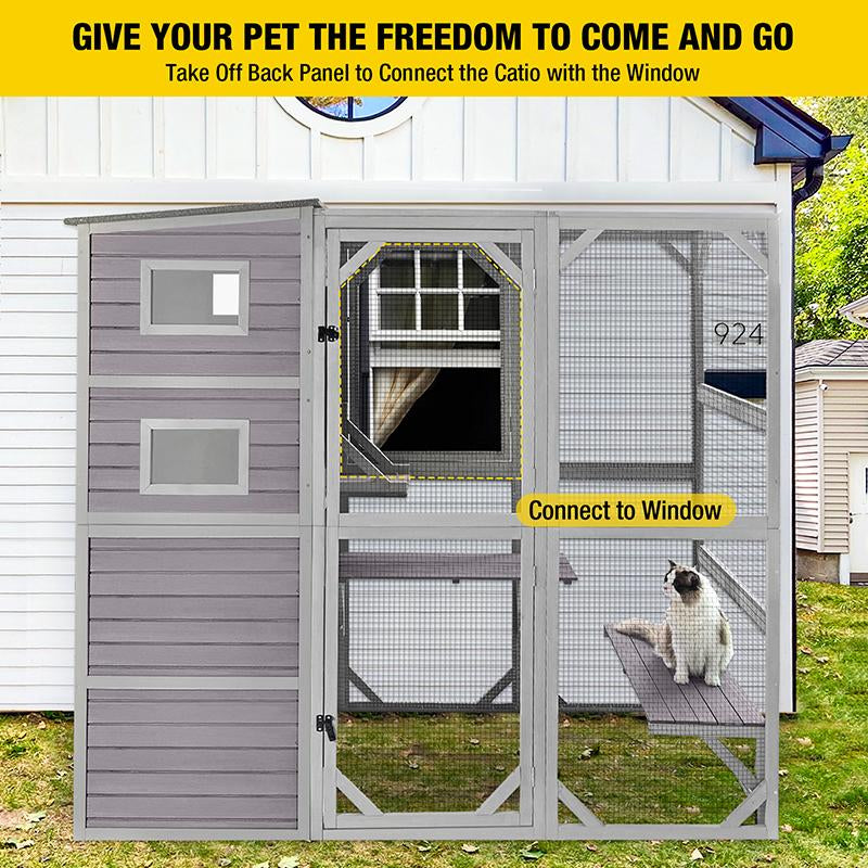 Aivituvin-Air54 Outdoor Cat Enclosure | Large Pet Enclosure