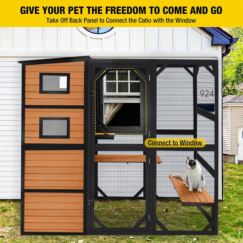 Aivituvin-Air54 Outdoor Cat Enclosure | Large Pet Enclosure