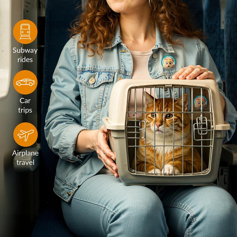 PAWITH Cat Calming Pop Patch (1 Box * 7 Patches) ,Long Lasting up to 48 Hours per Patch,Cat Pheromone to Help Reduce Conflicts and Signs of Tension in Multi-Cat Households.