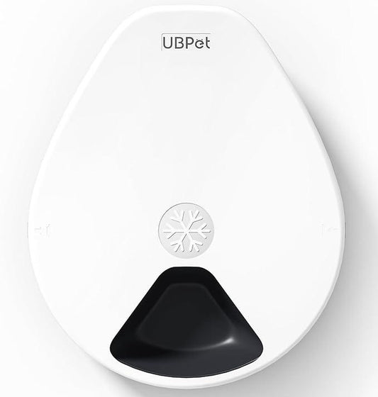 Ubpet Automatic Cat Feeder for Wet & Dry Food, Temperature Regulation 3 Cooling Modes, 24-Hour Freshness, Timed Feeding for Cats & Dogs