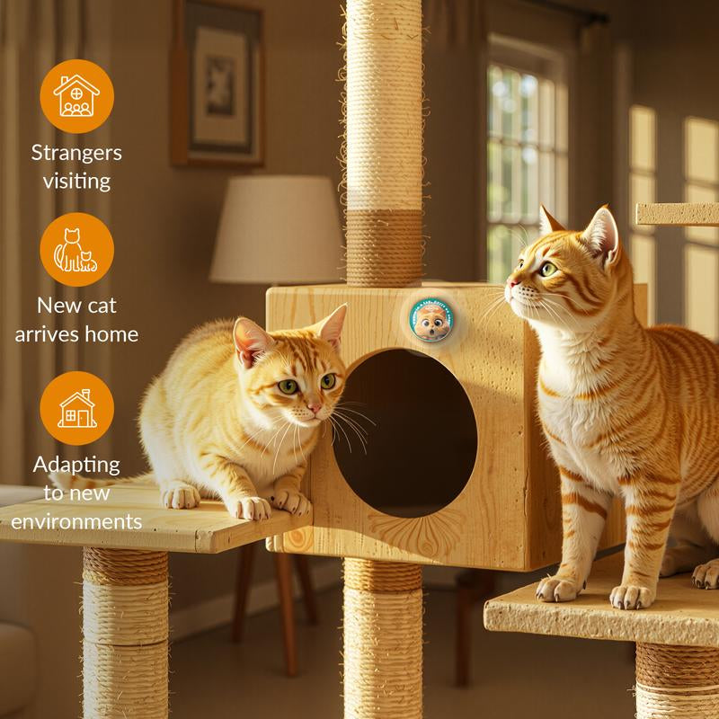 PAWITH Cat Calming Pop Patch (1 Box * 7 Patches) ,Long Lasting up to 48 Hours per Patch,Cat Pheromone to Help Reduce Conflicts and Signs of Tension in Multi-Cat Households.